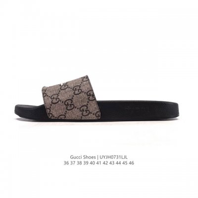 Gucci's official website featured casual sports slippers, beach shoes, and home