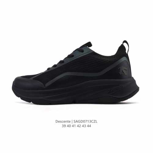 Descente men's Chron retro fabric sports casual shoes, comfortable and breathabl