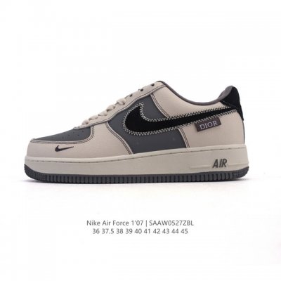 Nike Air Force 1 '07 Low Air Force One White Shoes With Air Cushion. New Style F