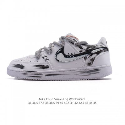 Corporate Nike Court Vision Low Campus Style Retro Basketball Sneakers Men's an