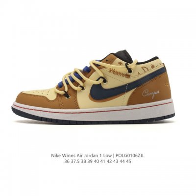 Company Grade Nike Air Jordan 1 Low AJ1, Jordan 1, 2026 New Deconstructed Lace-