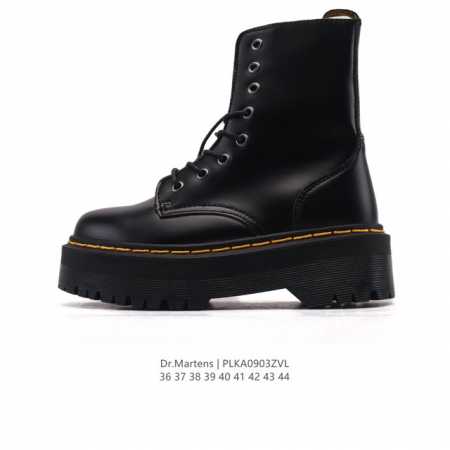 Company-grade DR. Martens Dr. Martin leather shoes for men and women, featuring - Click Image to Close