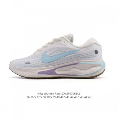 Nike Journey Run breathable road sports running shoes for men and women. Thick-