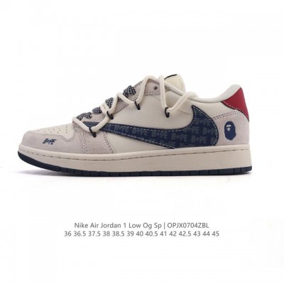 Company-level genuine Nike Air Jordan 1 Low Og Sp Military Blue Aj1 Joe 1 rever