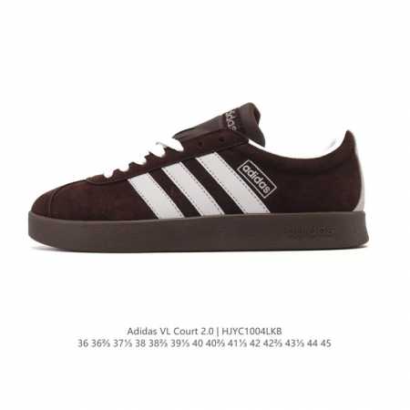 Adidas Vl Court 2.0 Shoes, a sporty and casual white sneaker. This T-toe athleti - Click Image to Close