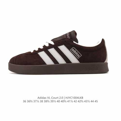 Adidas Vl Court 2.0 Shoes, a sporty and casual white sneaker. This T-toe athleti