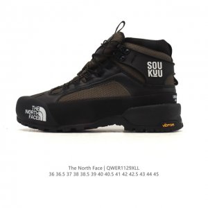 Company-grade outdoor dad sneakers, high-top combat boots, The North Face platf