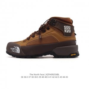 Corporate-grade outdoor dad sneakers, mid-cut Martin boots. The North Face thic