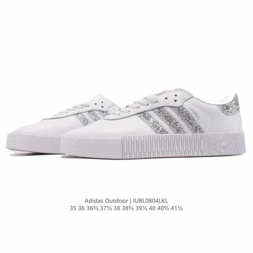 Adidas Trefoil Outdoor classic three-bar retro casual sports sneakers, Samba sh