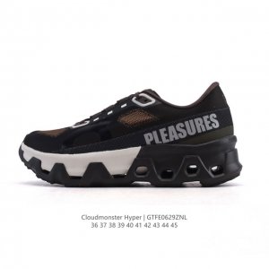 Company-level On Angpao Cloudmonster running shoes are thick-soled and high-hee