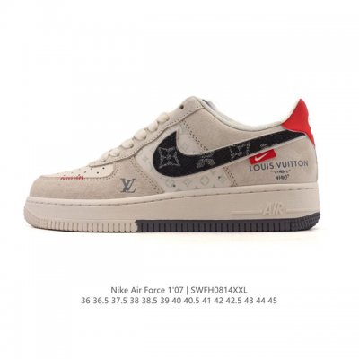 Company-grade Nike Air Force 1 '07 Low white shoes, thick soles, height-enhanci