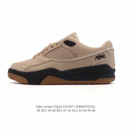 Nike Jordan Flight Court Fashion Casual Non-slip Wear-resistant Low-top Sneakers - Click Image to Close