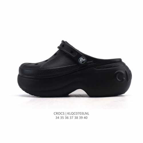 Crocs Beach Hole Shoes Women's Casual Thick-soled Height-enhancing Sandals Crocs