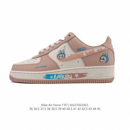 Company-grade Nike Air Force 1 '07 Low platform sneakers, featuring a thick sole - Click Image to Close