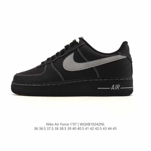 Company-grade Nike Air Force 1 '07 Low platform sneakers, featuring a thick sole