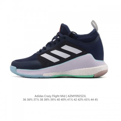 New, company-grade Adidas Crazyflight Mid high-top training shoes for men and w