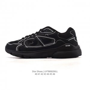 Corporate-grade Dior men's D-Connect neoprene running shoes, thick-soled and he