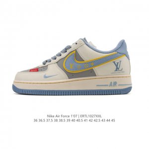 Company-grade Nike Air Force 1 '07 Low platform sneakers, featuring a thick sole