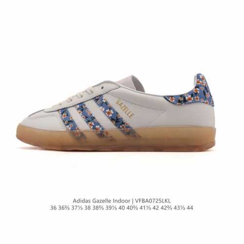 adidas Originals Gazelle Indoor Retro Trefoil Non-slip Transparent Rubber Sneake