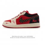 Company Grade Nike Air Jordan 1 Low AJ1, 2026 New Year Red Shoes, Limited Editi