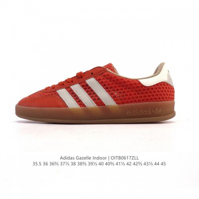 Adidas Originals Gazelle Indoor Retro Trefoil Non-slip Transparent Rubber Sneake
