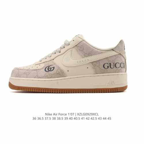 Company-grade Nike Air Force 1 '07 Low, a versatile, thick-soled, height-enhanc