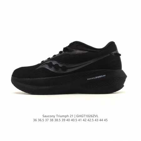 Saucony Triumph 21 Unisex Running Shoes, High-Cushioning, Lightweight, Thick, He - Click Image to Close