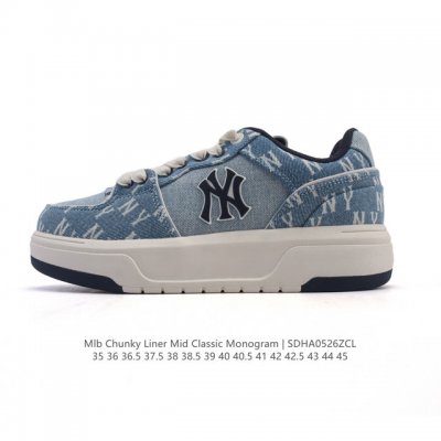 mlb Chunky Liner Mid Popular Item Senior Shoes Series Lightweight Height-Enha