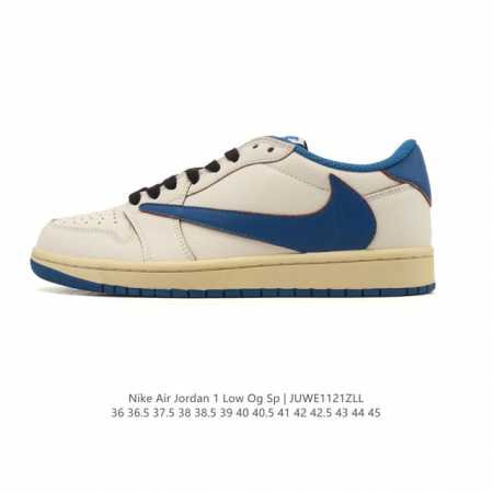 Authentic Nike Air Jordan 1 Low Og Sp Military Blue AJ1 Jordan 1 Reverse Swoosh - Click Image to Close