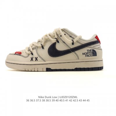 Company Grade Nike Dunk Low Retro Sneakers, 2026 New Deconstructed Lace-up Doub