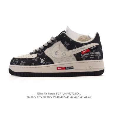 Corporate-grade Nike Air Force 1 '07 Low white shoes, thick soles, height-enhanc