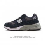 Corporate-level New Balance 992 Retro style, simple, classic, comfortable, vers