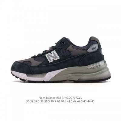 Corporate-level New Balance 992 Retro style, simple, classic, comfortable, vers