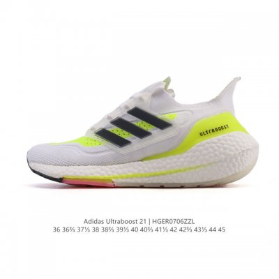 Adidas Ultraboost 21 Popcorn Low-top Smooth Running Shock Rebound Running Shoes