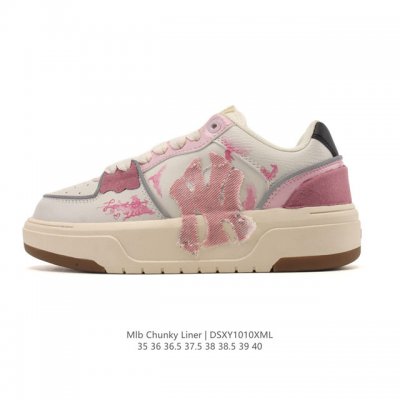 Mlb Chunky Liner Basic, a popular high-end women's sneaker series, features ligh