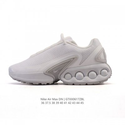 The new Nike Air Max Dn sneakers are fashionable running shoes, and the pod-shap