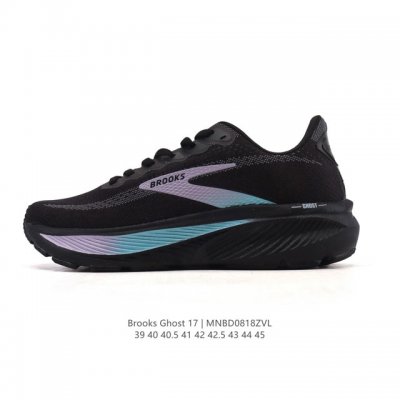 New, corporate-grade Brooks Ghost 17. A classic, thick-soled, elevated athletic