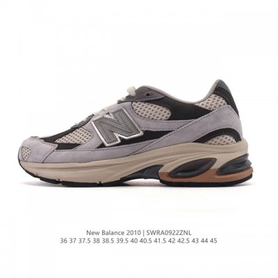 Corporate-grade New Balance 2010 UK-made distressed solid-color suede sneakers