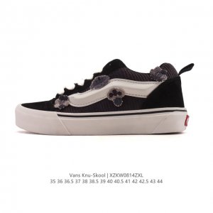 Vans Knu-Skool Vr3 Lx loafers with leather uppers. Camp Julian series low-top r