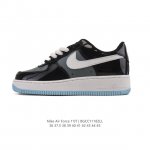 Nike Air Force 1 '07 Low, a versatile, platform, low-top white sneaker with cus