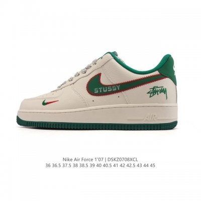 Company-level Af1 Nike Air Force 1 '07 Low Air Force One white shoes with thick
