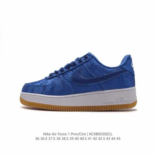 Af1 clot X fragment Design X Nike Air Force 1 Jt Premiumgame Black + Cz3986-001