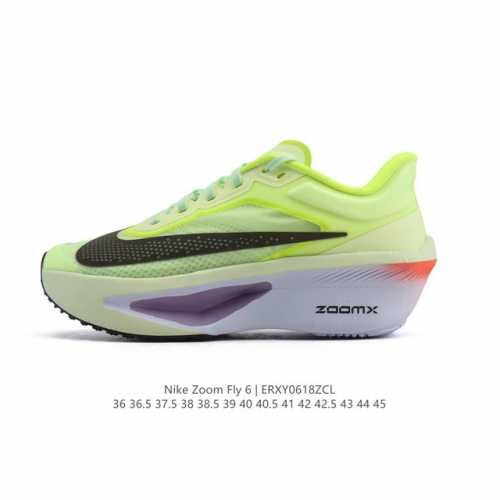Corporate Nike Zoom Fly 6 Marathon Carbon Plate Beige Black Running Shoes Unisex