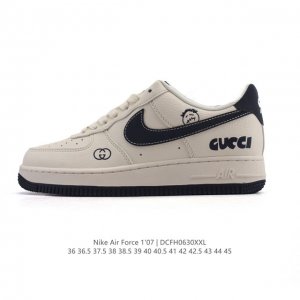 Company-level Nike Air Force 1 '07 Low Air Force One white shoes with air cushi