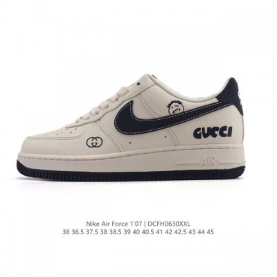 Company-level Nike Air Force 1 '07 Low Air Force One white shoes with air cushi