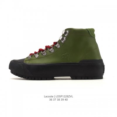 New Arrival Lacoste Women's Shoes, Basketball Shoes, High-Top Casual Shoes, Fabr