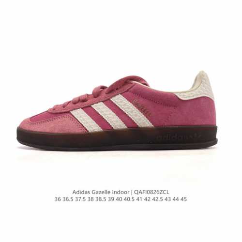 Adidas Originals Gazelle Indoor Retro Trefoil Non-slip Transparent Rubber Sneak