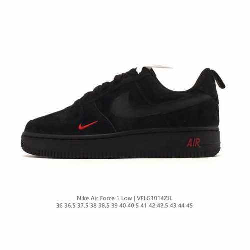 Company-grade Nike Air Force 1 '07 Low, platform platform sneakers, versatile an