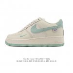 Nike Air Force 1 '07 Low, a versatile, platform, low-top white sneaker with cus