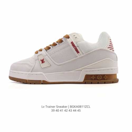 Louis Vuitton LV Louis Vuitton sneakers, fashionable sneakers, trendy thick-sole